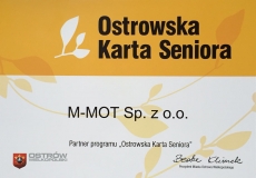 M-MOT partnerem programów „Ostrowska Karta Rodziny 3+” i „Ostrowska Karta Seniora”