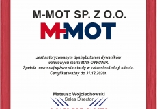 M-MOT dystrybutorem MAX-DYWANIK